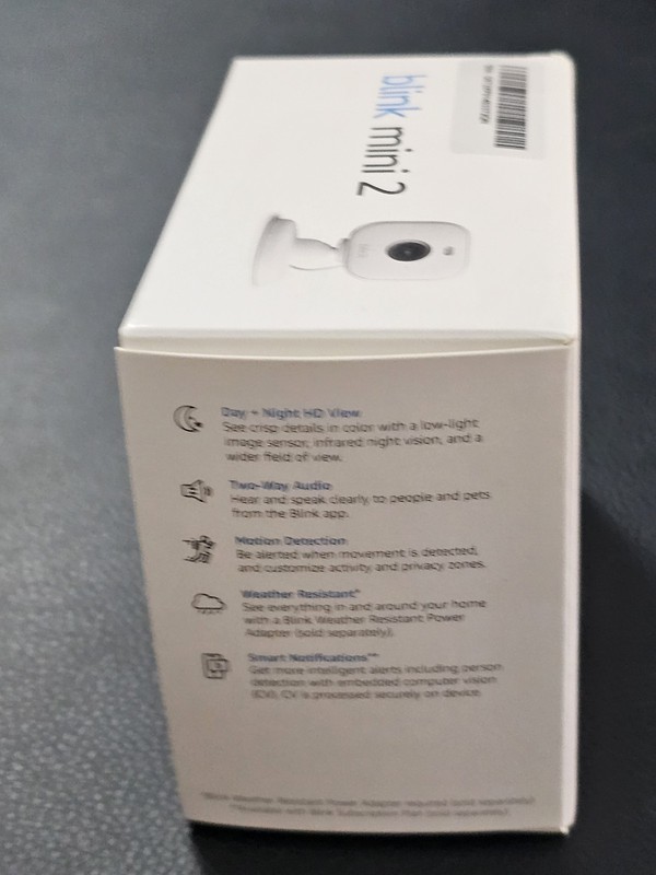 Blink Mini 2 (White) Indoor/Outdoor Plug-in Smart Home Security & Pet Camera HD gallery