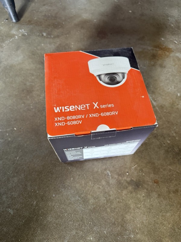 Wisenet XND-6080RV Wired Outdoor/Indoor Dome Security Camera