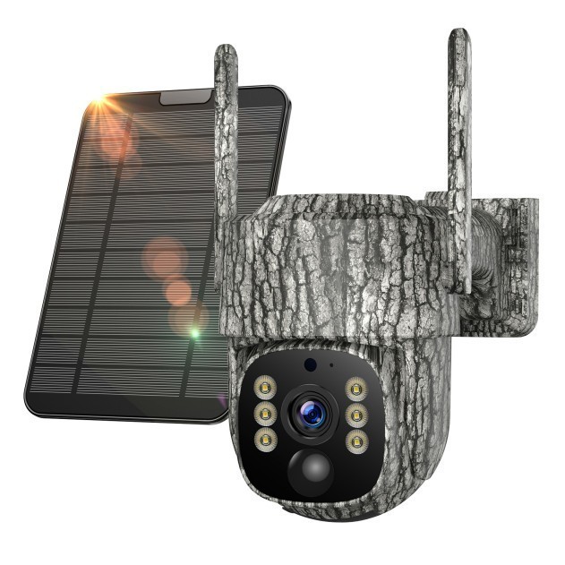 4G Solar Security Camera Auto Tracking With SIM Card Night Vision PTZ Trail Cam