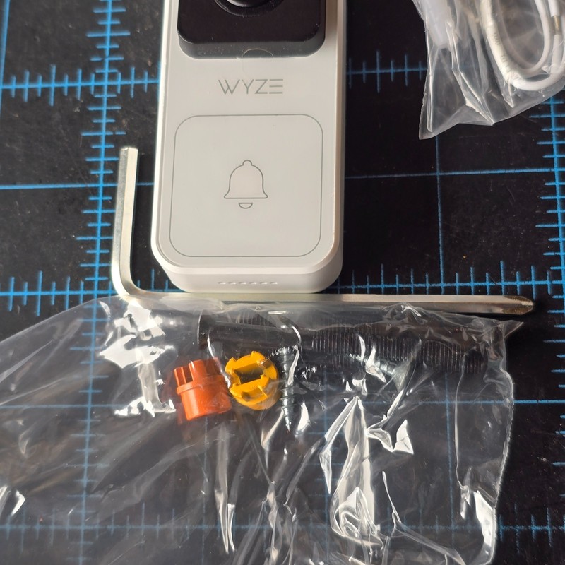 Wyze Video Doorbell Wired Camera w Chime White Complete Kit gallery
