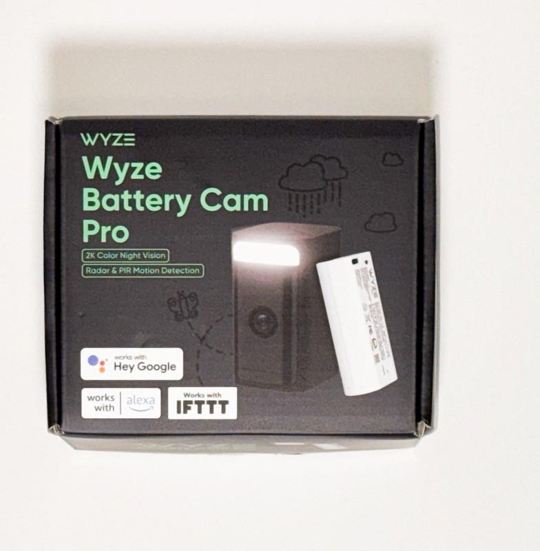Wyze Battery Cam Pro 2k HDR Wireless OutdoorIndoor Security Camerablack G2U