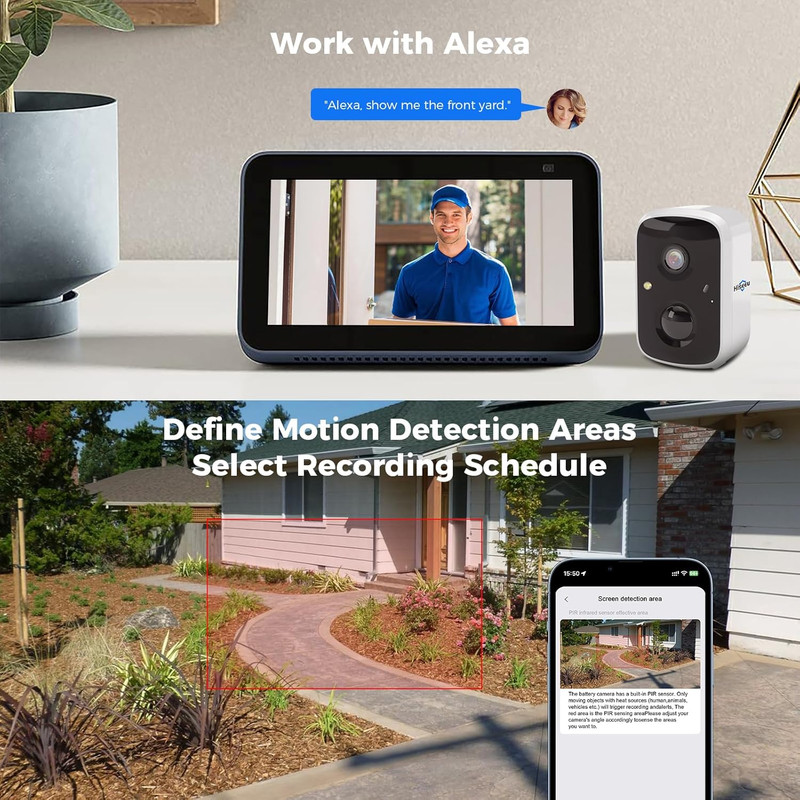 Solar Security Cameras Wireless Outdoor, Battery Powered 3K 4MP Surveillance Ind gallery