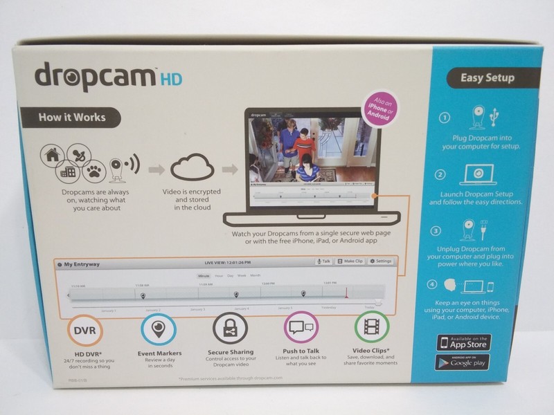 Dropcam HD 720p Wi-Fi Video Monitoring Home Business Baby Pet Security Camera gallery