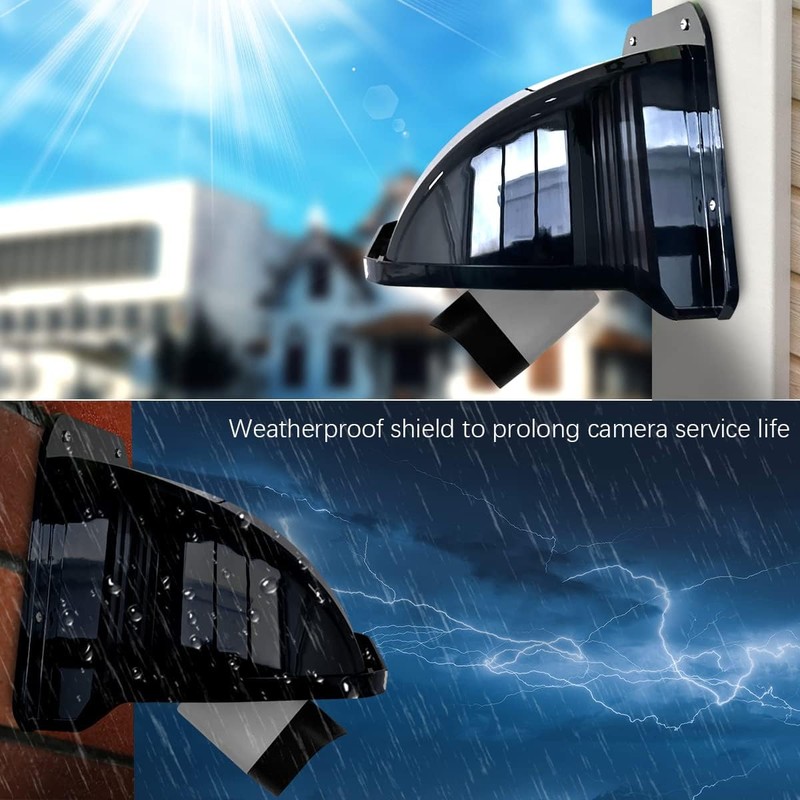 OOSSXX Universal Security Camera Sun Rain Cover Shield for Black gallery