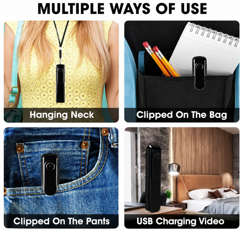 Mini Body Camera HD 1080P Portable Video Recorder Security Pocket Cam USB gallery