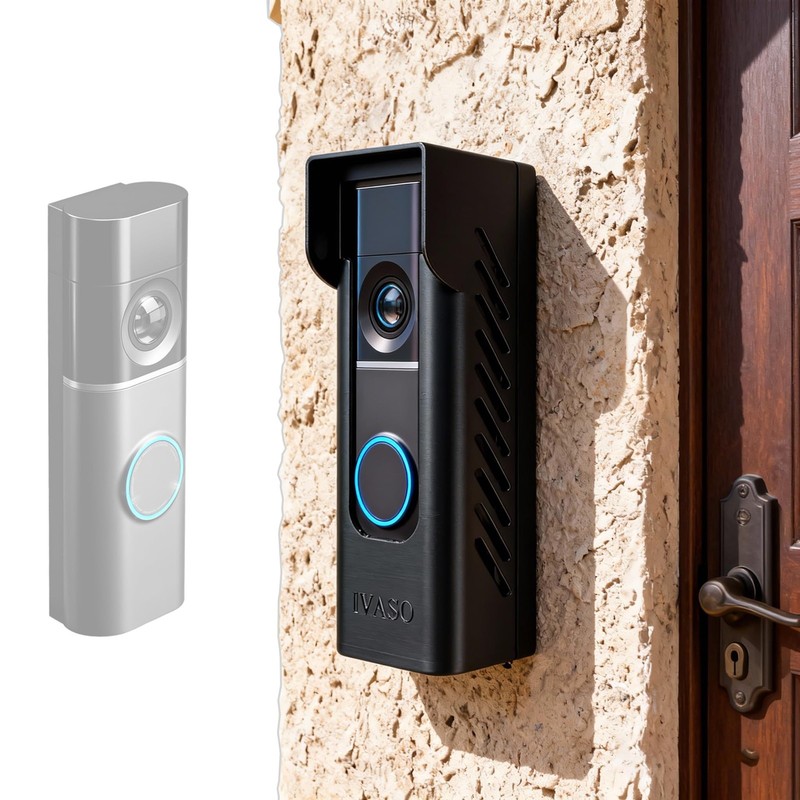 Anti-Theft Angle Adjustable Doorbell Coverd Mount Bracket for Ring Wired Door…