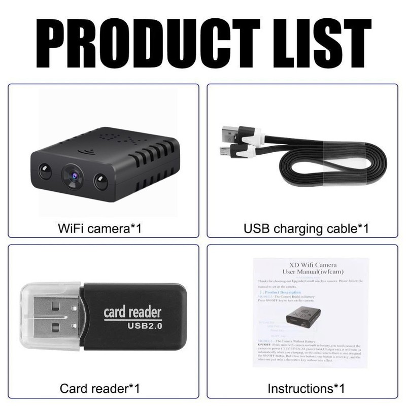 2026 Smart Mini WiFi Camera Wireless 1080P HD Night Cam Home Security gallery