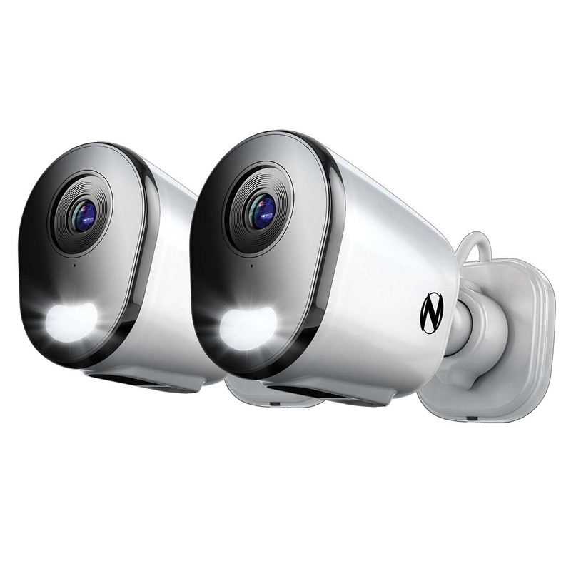 Wi-Fi IP Plug In 2K HD Deterrence Cameras with 2-Way Audio and Audio Alerts and