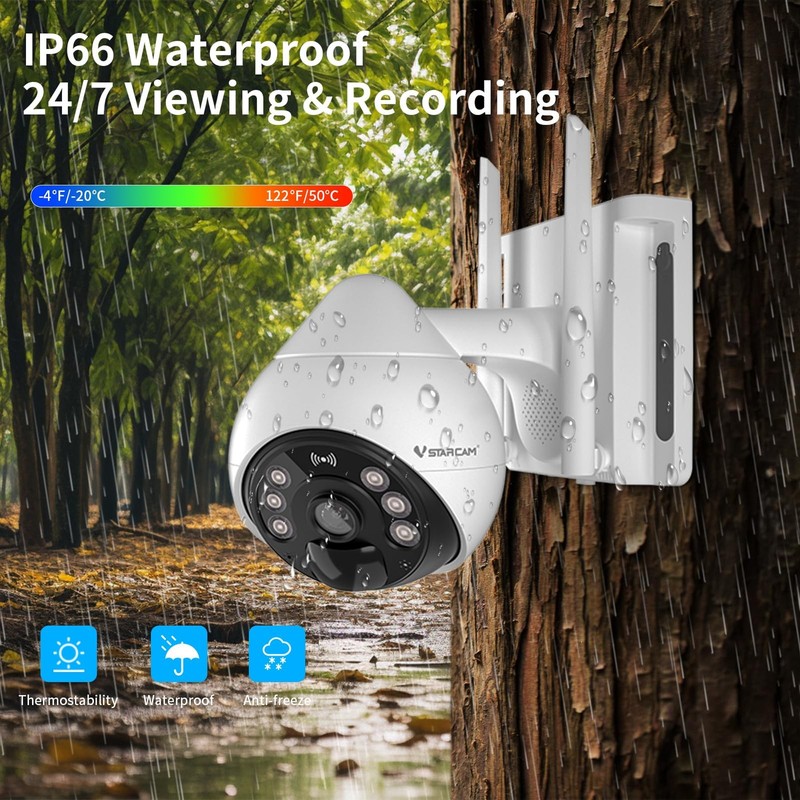 4G Cellular Cameras Wireless Outdoor, 3MP Battery Powered Cameras for Home Su... gallery