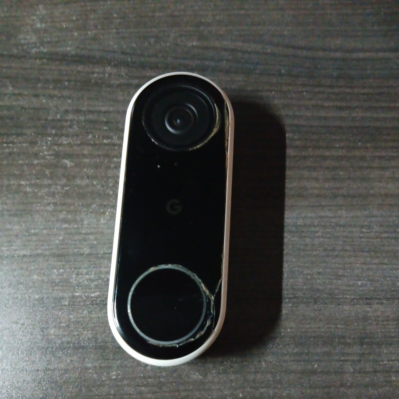 Google Nest Doorbell (Wired, 2nd Gen) Snow – Model H4YAJD – AS-IS / PARTS