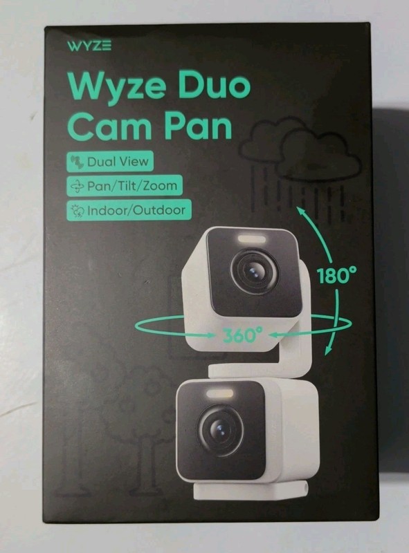 Wyze Duo Cam Pan Dual Pan Tilt Color Night Vision Camera NEW Sealed