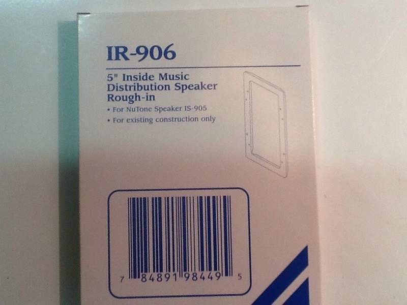 IR-906 Nutone 5" Inside Music Distribution Speaker Rough In gallery