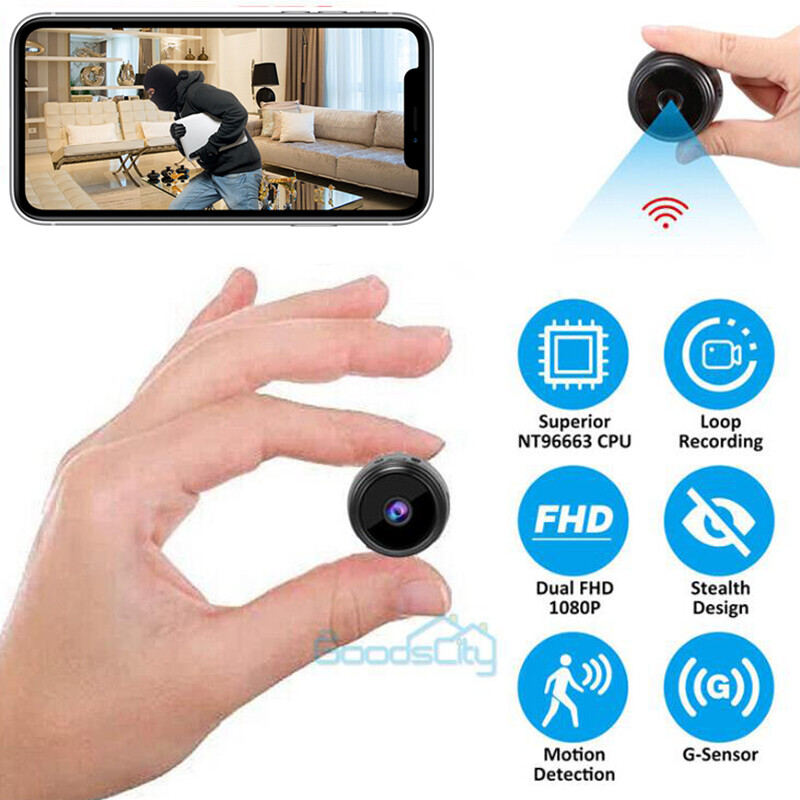 Mini Camara De Seguridad WiFi 1080P Inalambrica Con Audio Video Vision Nocturna gallery