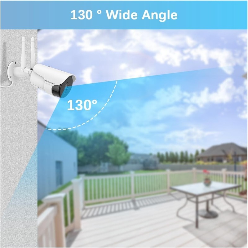 130° Wide-Angle & 2-Way Audio】 Outdoor Wireless Security Camera System, WiFi ... gallery