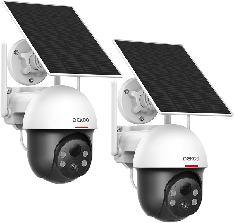 Security Cameras Wireless Outdoor, Solar Powered, Panoramic PTZ, Auto Motion Tra gallery