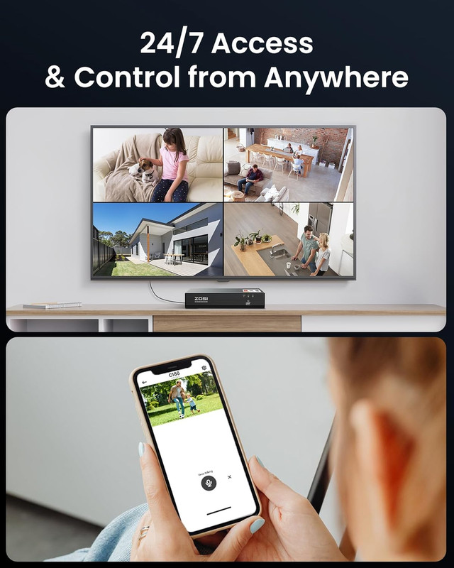 C186 5MP 3K Aurora Lux True Color Night Vision Poe IP Security Camera, Smart Per gallery