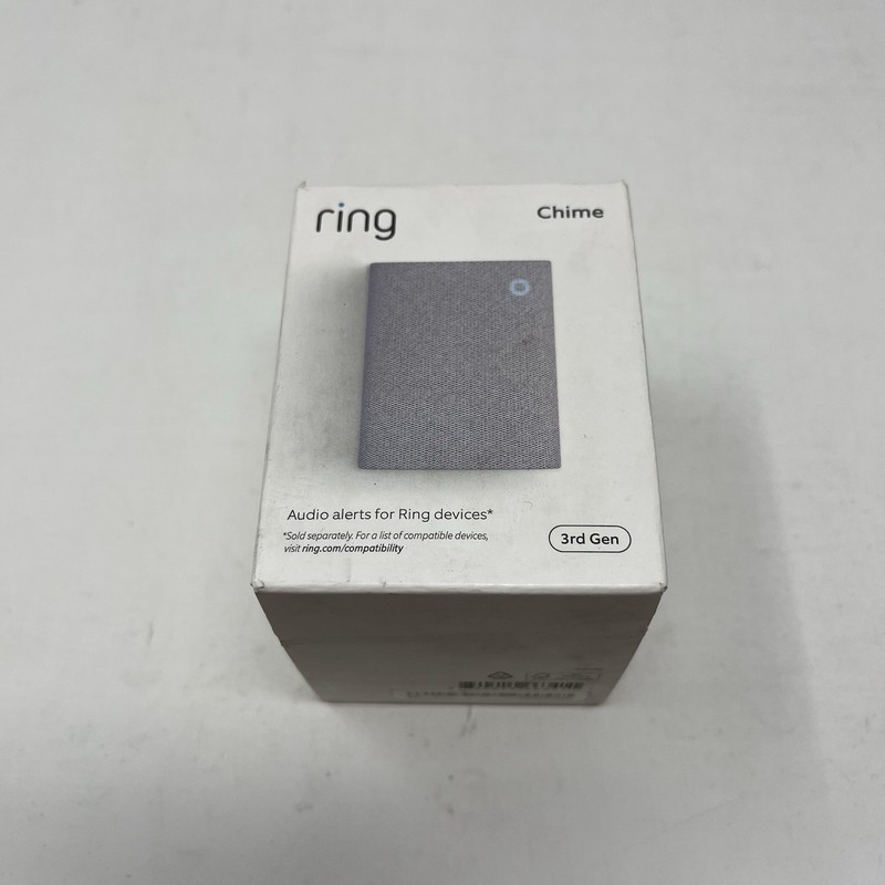New Ring Chime 3rd Gen Enhanced Audio Real-Time Alerts Home Security White