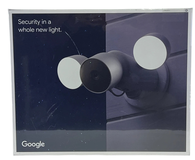 Google Nest Cam with Floodlight Wired Outdoor Security Camera GA02411-US Sealed gallery