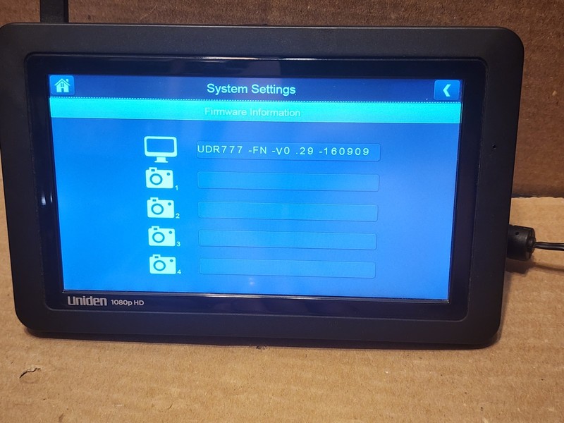 Uniden Guardian Security Camera Touchscreen Monitor + 4 Cameras 1080p HD UDR777 gallery