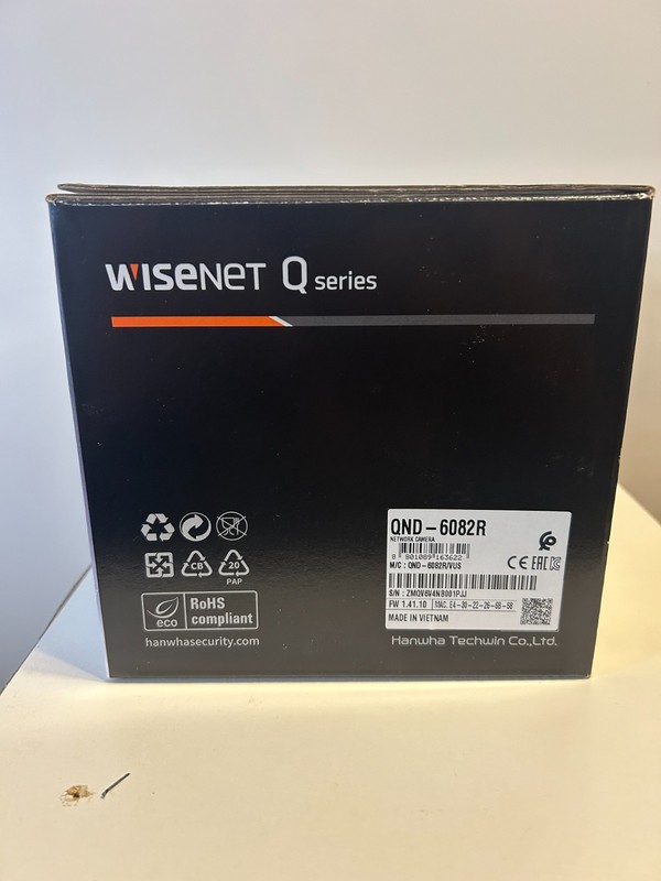 Hanwha Wisenet QND-6082R Indoor Dome IP Camera