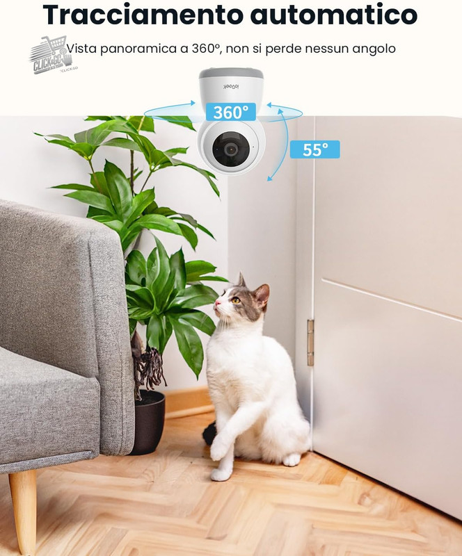Alexa SC1 Pr 5MP 5GHz Indoor Wi-Fi Camera 360° Surveillance Camcorder PTZ gallery
