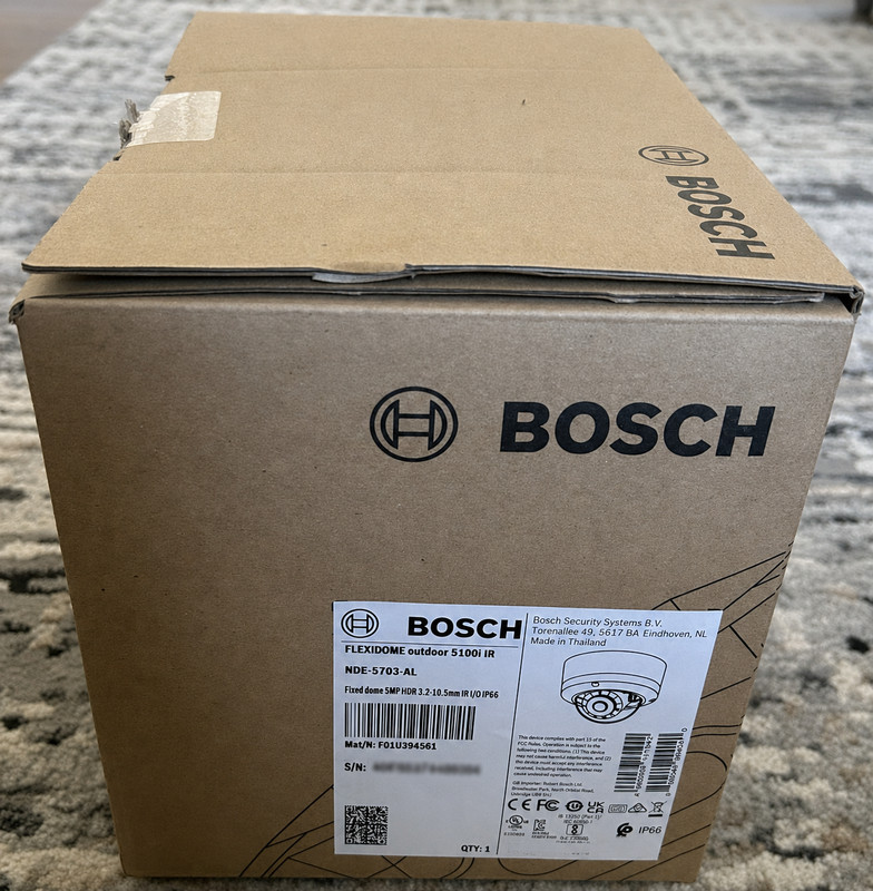 Bosch FLEXIDOME 5100i IR NDE-5703-AL 5MP Outdoor PoE IP Dome Security Camera NEW gallery
