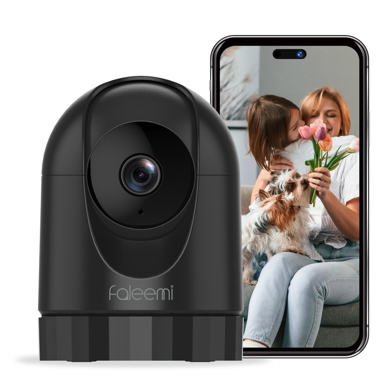 2K Pan/Tilt Indoor WiFi Security Camera with Motion Detection & Auto Tracking…
