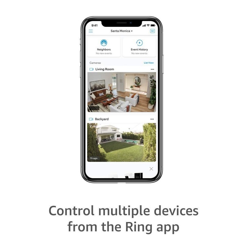 Ring Stick Up Cam Battery Powered Indoor Outdoor Camera with Two-Way Talk gallery