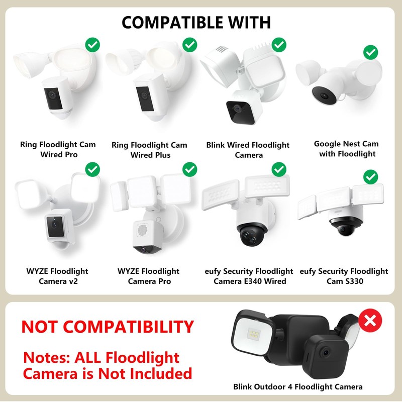 Eave Mount & Power Cable for Floodlight Cam Wired Plus/Pro, 20ft Adapter gallery