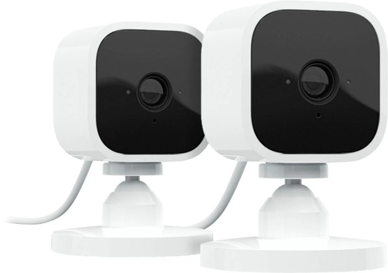 Blink Mini Indoor 1080p Smart Security Camera Plug-In Wireless (2-Pack) – White