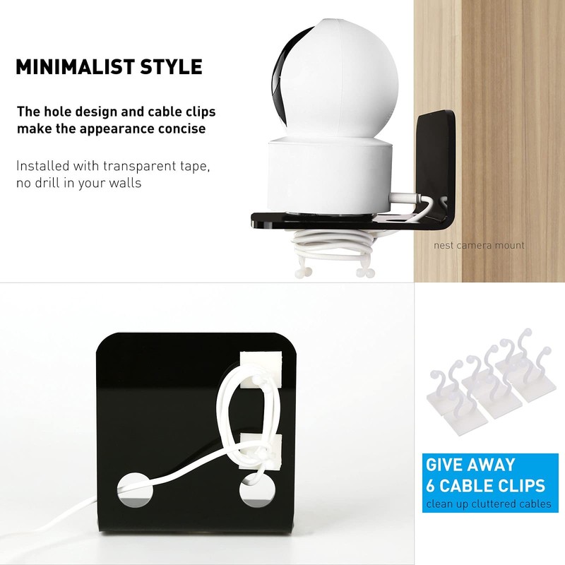 Acrylic Floating Wall Shelves Set of 3, Drill Free with10 Piece Strong Tapes ... gallery