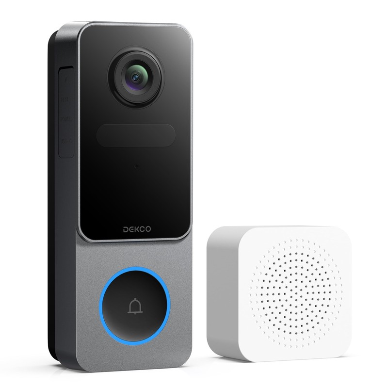 DEKCO Wireless Video Doorbell Camera, 2K Head-to-Toe View (9:16), 170° Wide A…
