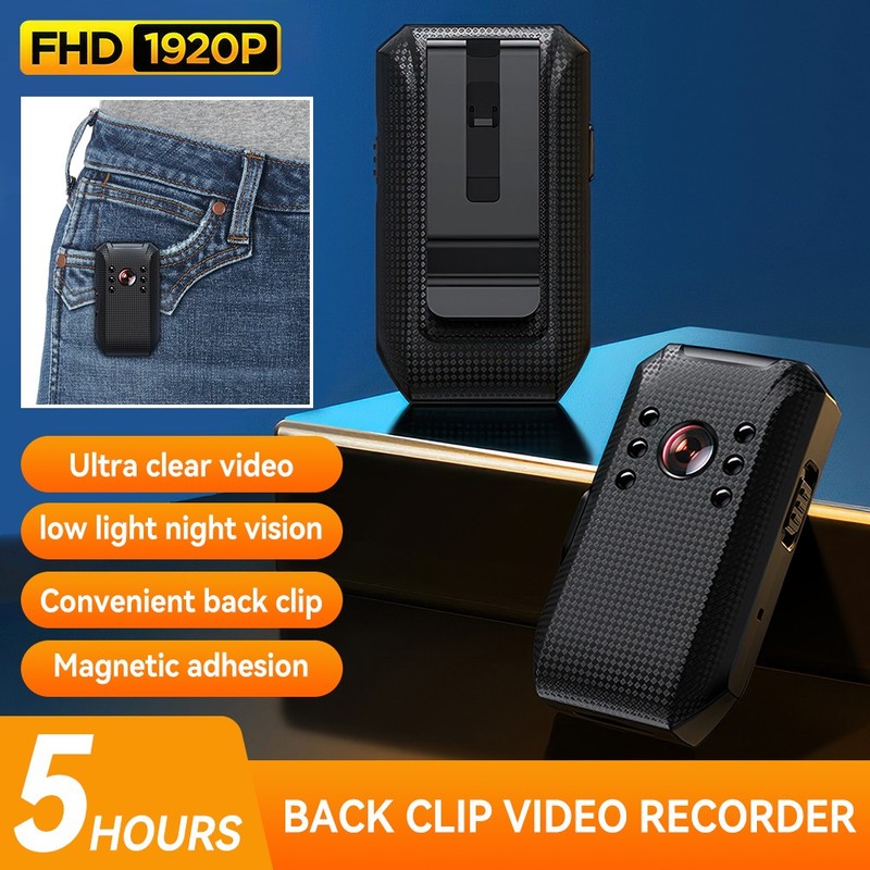 Rechargeable Body Camera HD 1080P Audio Video DVR IR Night Vision Magnetic Cam gallery
