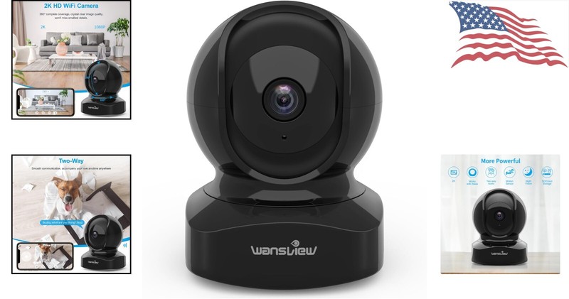 2K WiFi Home Indoor Camera - Crystal 2 Way Audio Night Vision - Works with Alexa gallery