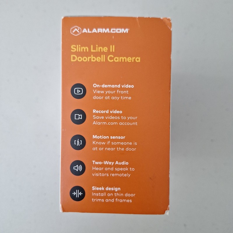 Slim Line 2 Doorbell Camera Alarm.com ADC-VDB105X New Open Box gallery
