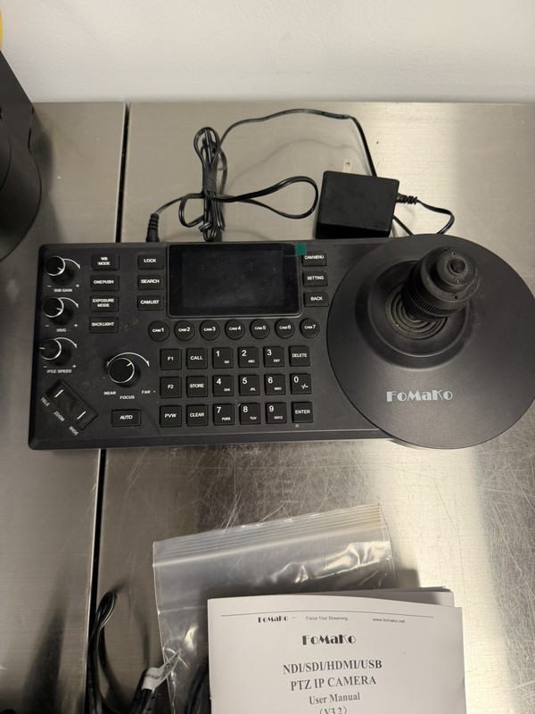 FoMaKo PTZ Streaming 2 Camera System And Controller w/extras NDI/SDI/HDMI/USB gallery