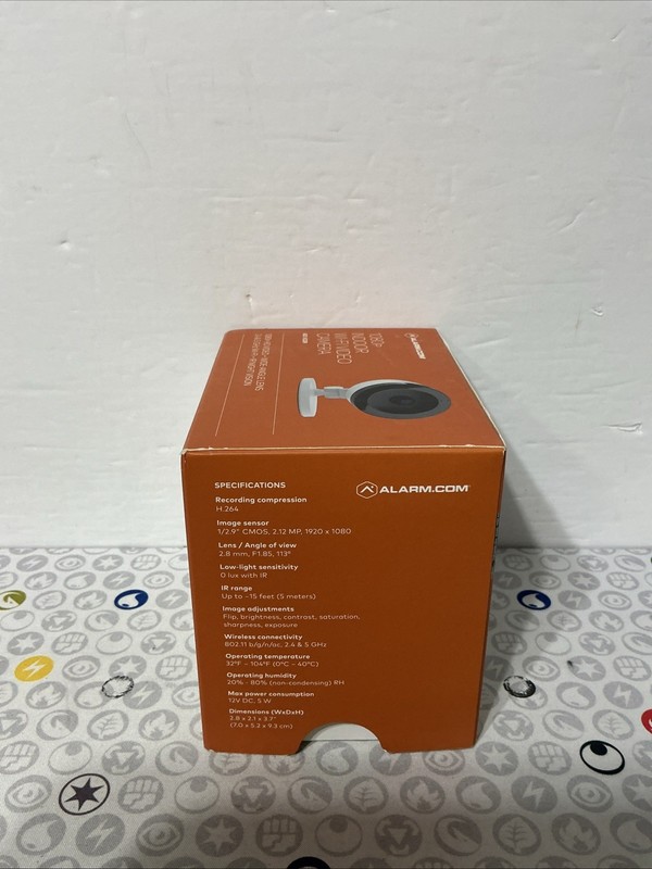 Alarm.com ADC-V522IR 1080p Indoor Wi-Fi Night Vision IP Camera White - New! gallery