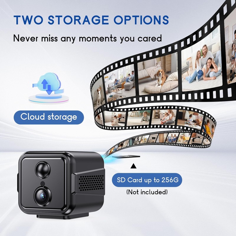 Home Security Wireless Indoor Camera, 1080P WiFi with Magnetic Mount, Pet Cam... gallery