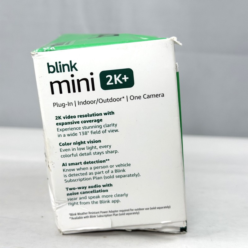 Blink Mini 2K+ Indoor Outdoor Plug-In Security Camera / Brand New gallery