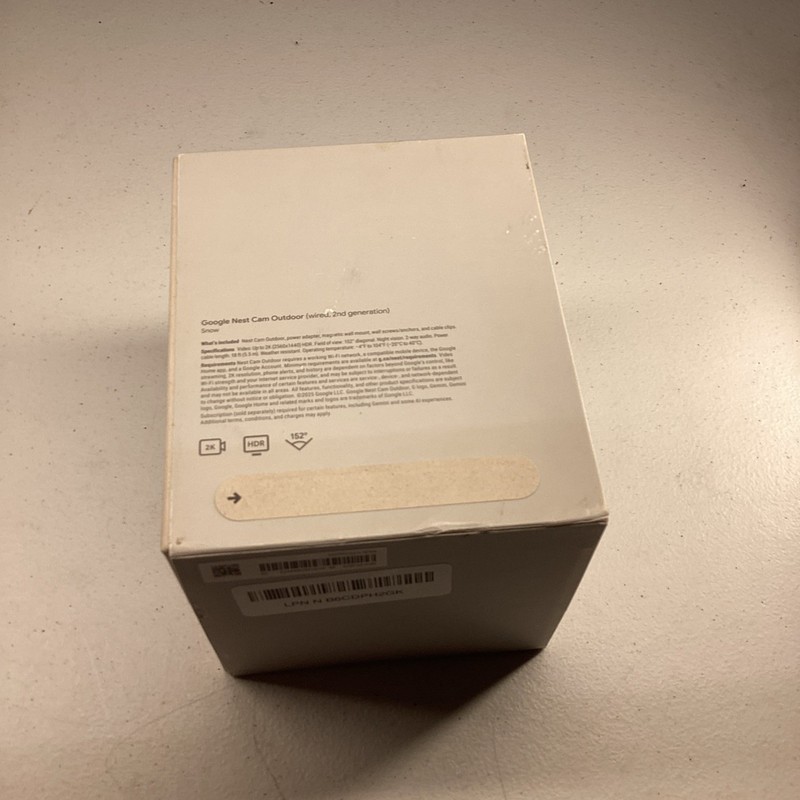 Google Nest Cam Indoor/Outdoor Surveillance Camera - Snow, Pack of 1 gallery