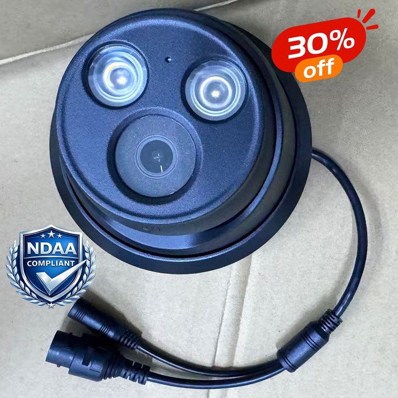 VIKYLIN 4K 8MP 24h Full Color Night Vision Turret IP Camera MIC NDAA compliant