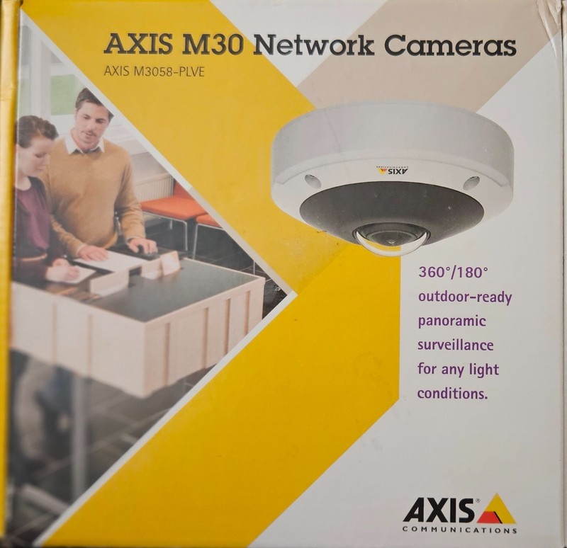 “NEW” Axis 01178-001 M3058-PLVE 12 Megapixel Indoor/Outdoor 360° Panoramic Dome