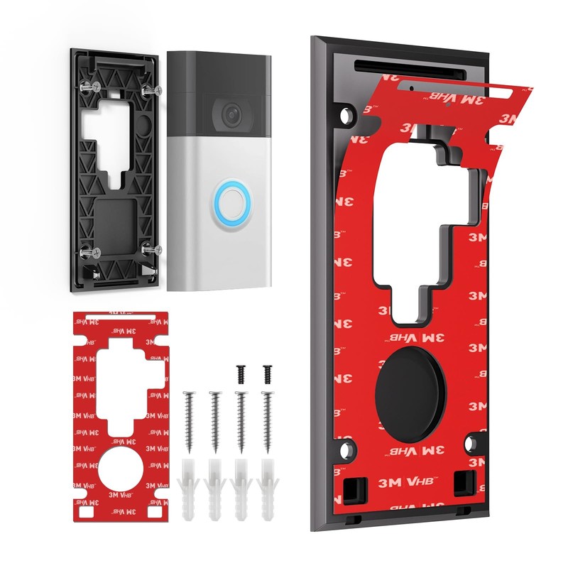 No Drill Ring Doorbell Mount for Ring Battery Doorbell (2020 Release)