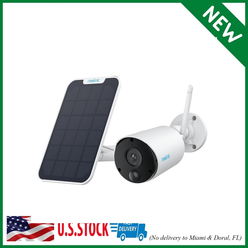 REOLINK 2K 3MP Solar Security Camera, Wireless Home Security Camera Outdoor Indo