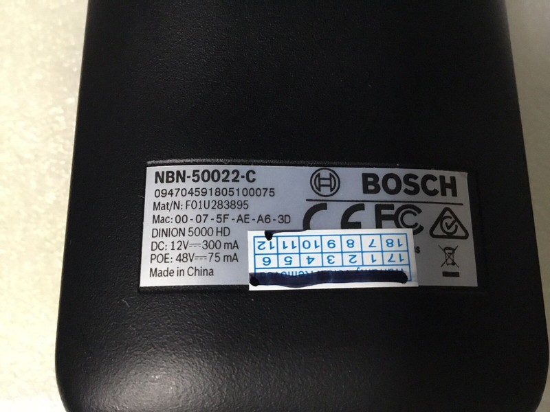 Bosch NBN-50022-C Dinion 5000 HD IP Security Color Camera W/2MP 3.6-17mm TESTED! gallery