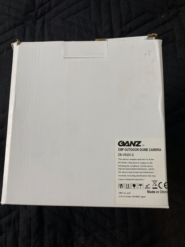 GANZ 2mp outdoor dome camera Z8-VD2V-2