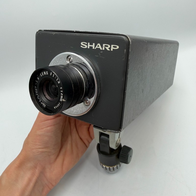 Vintage Sharp CCTV Security Camera w/ Lens Japanese Industrial Surveillance gallery