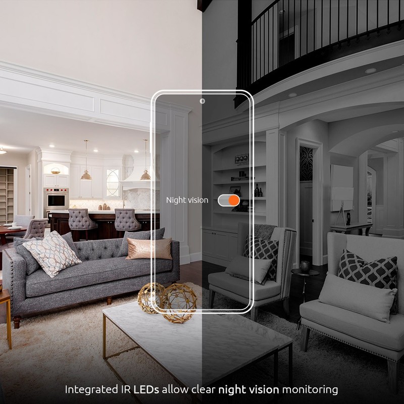 NexxtHome Smart Wi-Fi Indoor 2K PTZ Security Camera gallery