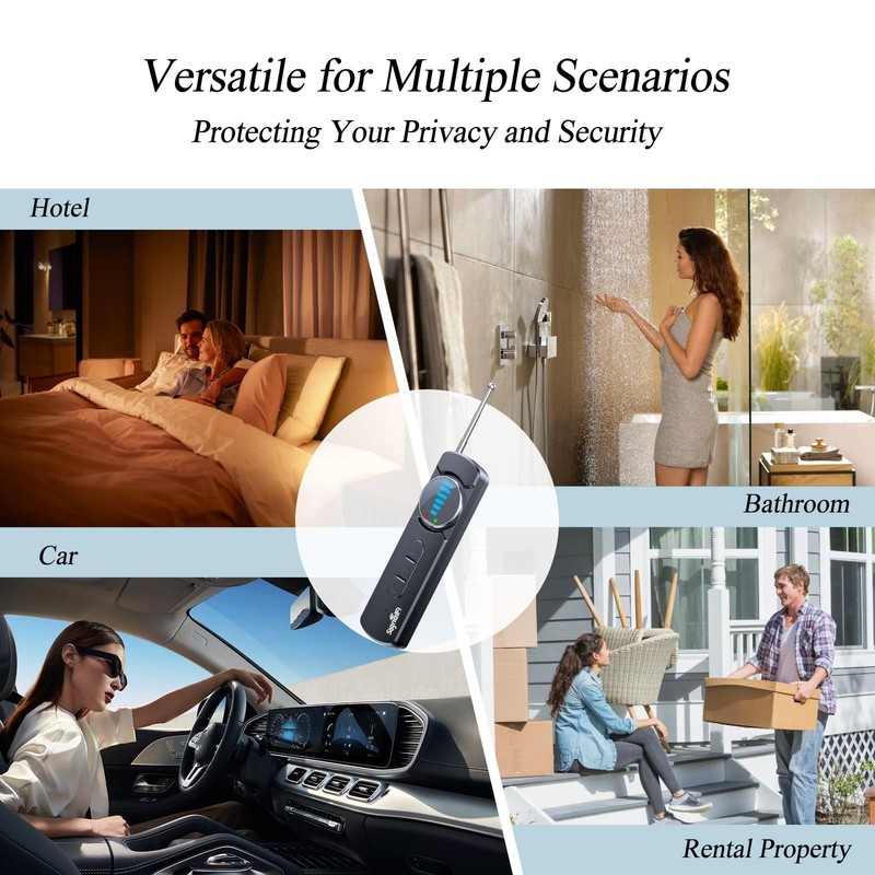 Portable Hidden Camera & Bug Detector, GPS Tracker Finder, Privacy Protector for gallery