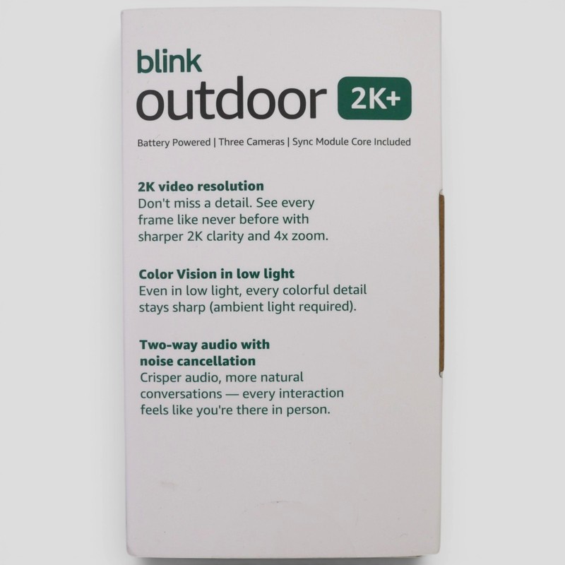 Blink Outdoor 2K+ 3 Pack Camera Wireless Security System Sync Module Core New gallery